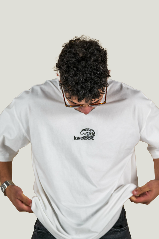 Surf Wave Box Tee - White